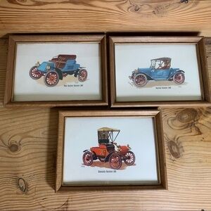 Set of Frederick Elmiger Vintage car prints